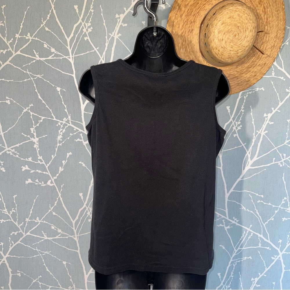 Oh Baby by Motherhood Black Sleeveless Maternity Tank Top Size Large - Picture 2 of 5